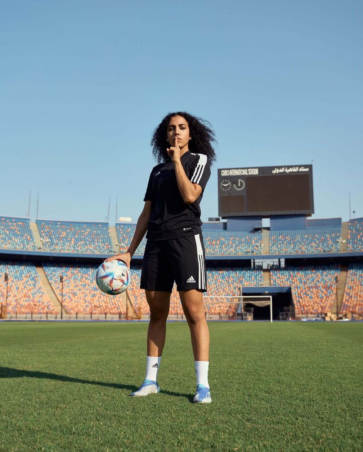 Sarah Essam standing